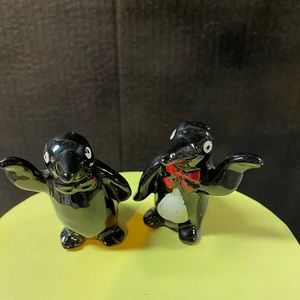 VINTAGE SALT & PEPPER SHAKERS - “MR. & MRS. PENGUIN”